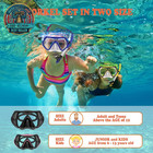 Professional Snorkeling Snorkel Diving Scuba Package Set With Anti-fog Coated Gl