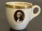 George Washington Demitasse Cup And Saucer  Made For Chesapeake   Ohio Railroad