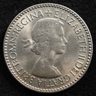 Great Britain 6 Pence 1953  Coin  Die Crack Error Obv  Inv i329