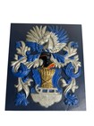 Coat Of Arms Family Ryssn  s Crest Metal Wall Hanging Plaque Decor Sweden Made