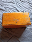 Singer Attachments Puzzle Box Empty - Long Bobbin Dark Green Treadle Sewing
