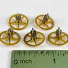 5 Large Watch Wheels 15mm Steampunk Gears Parts Pocket Watchmaker Job Lot Repair