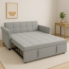 Convertible Sleeper Sofa Bed Modern Velvet Loveseat Sofa Couch W  Pull Out Bed