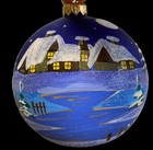 Ornament Winter Scene Hand Painted