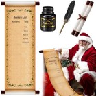 3 Pcs Santa Claus Scroll Christmas Santa s List Of Naughty And Nice Stick Paper