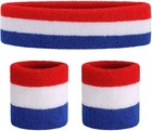 Sweatband Set Sports Headband Wristband Set Sweatbands Terry Cloth Wristband    