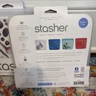 Stasher Reusable Silicone Food Storage Bag Clear Sandwich Size Microwave Safe 2
