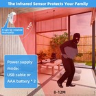 Wireless Driveway Alarm Infrared Motion Sensor Home Garage Alert Security System