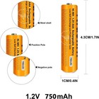 For Panasonic Ni-mh Aaa Rechargeable 750mah 1 2v Cordless Phones Batteries Us
