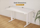 Electric Standing Desk Adjustable Height 55x24 sit Stand Desk W t-shaped Frame