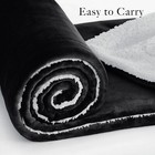 Warm Sherpa Fleece Blanket Soft Plush Reversible Throw Twin Queen King Bedding