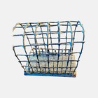 Vintage Gray Metal Flower Frog Cage 15oz Soldered Heavy  Wire Might Be Lead