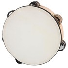 8 Inch Goatskin Tambourine With Beech Drumshell 6 Pairs Of Metal Jingles 8 Inch