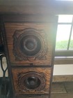 Singer Antique Treadle Sewing Machine Ornate Cabinet Drawers Pre-1930