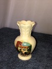 Vintage 5    Hand Painted Moses Courtyard Ceramic Bud Vase Souvenir