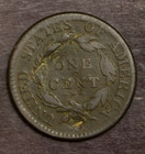 1814 Cross 4 Classic Head Large Cent Fine Details Scratches Problems   lot 7300