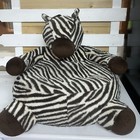 Pottery Barn My First Anywhere Critter Chair Brown And White Zebra Plush 21x21   