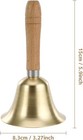 Super Loud Hand Bell Solid Brass Call Bell For Elderly At Home Wedding
