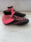 Nike Mercurial Superfly Fg Leather Black Pink Acc Soccer Football Cleats Boots 