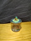 Handmade Glass Frog Trinket Jar Art Jar With Tag