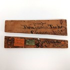 Antique Wooden Shipping Box End Hand Carved Rundall   Co  100 Bond Street London