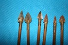 2handcrafted Arrows W chipped Stone Tips Sinew Feathers Wood Shaft Native Artist