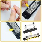 2pcs 150a 12v Dc 6 Terminal Way Bus Bar Distribution Block For Car Marine Boat