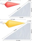 200pcs Disposable Piping Bags 16 Inch 12 Inch Pastry Bags Royal Icing Bags Ti   