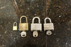 Vintage Padlocks Lot Of 4 - 3 With Keys