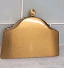 Vintage Volupte Gold-tone Metal Makeup Compact Clutch  New Old Stock