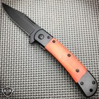 8  Gentleman s Black Wood Handle Spring Open Assisted Folding Pocket Knife New