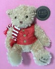 Fao Schwarz 2017 Classic Plush Light Brown Teddy Bear With Vest And Scarf Nwt