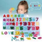 New Wooden Alphabet Number Puzzle Set Baby Toys Kids Learning Educational Toys