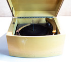 Rare Vintage Blond Columbia Model 420 Phonograph Record Player For Parts repair