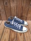 Vtg Chuck Taylor All Star Low Top Converse Light Blue Made In Usa Sz 8 Uk  7