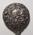 Antique Gorham 1800 s Sterling Silver Repousse Hand Mirror