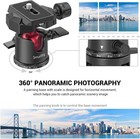 Mini Ball Head Tripod Mount 360 Panoramic With Quick Release