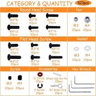 520pcs Universal Rc Screw Kit Screws Assortment Set For Traxxas