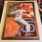 Barry Bonds San Francisco Giants Baseball Vintage Sports Poster Mlb Elite