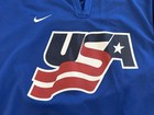 Nike 2002 Winter Olympics Team Usa Hockey Jersey Salt Lake City Vintage 