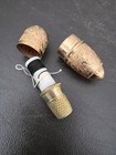 Antique Sewing Etui  Austria Sewing Holder Case   Gold Tone Bobbin Thread Spool