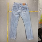 Vintage Levis 501 Jeans Mens Light Wash Straight Made In Usa Fits 28x30