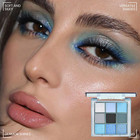 Light Blue Eyeshadow Palette  Matte   Shimmer Glitter Blue Shadow For Eye Makeup