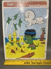 Vintage 1978 Casper   Company Green Monster Frame Tray Inlaid Puzzle Sealed Nos