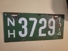 Rare Porcelain 1914 New Hampshire License Plates Match Set