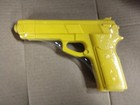 Rubber Gun Martial Arts Training Police Self Defense Plastic Yellow Pistol
