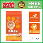 Iams Proactive Health Healthy Adult Dry Cat Food With Chicken For Cat  22 Lb Bag