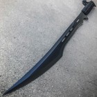 27  Black Ninja Tactical Full Tang Fixed Blade Machete Survival Zombie Sword New