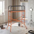 Scaffolding Work Platform  Rolling Scaffolding With Wheels  Orange