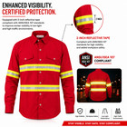 Premium High Visibility Hi Vis Reflective Safety Work Shirts - Full Sleeve